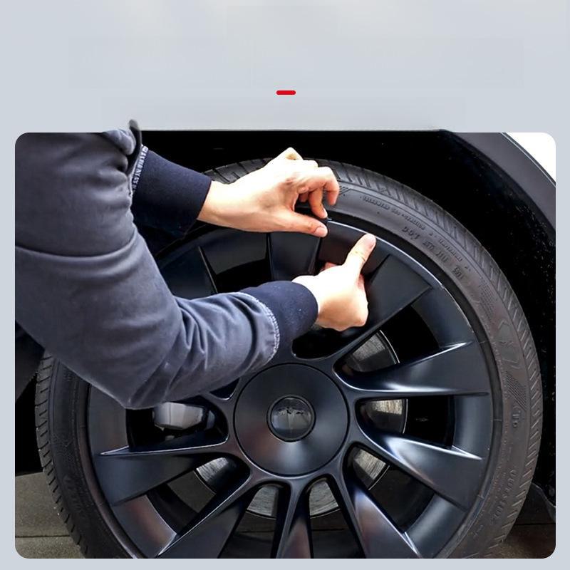 Колпак колеса Tesla Model Y 20 дюймов: Сегментированная Защитная Крышка Обода для Стильных Аксессуаров Модификации.
