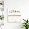 Cute Little Birdies Wall Calendar 2026 Illustrated Monthly Art Calendar Home Office Decor with Large Grids