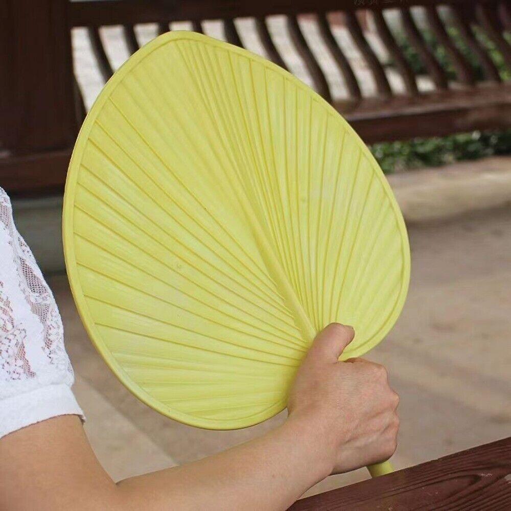 Yellow Palm-Leaf Fan Vintage Anti-breakage Fan High Quality Bushel Fan