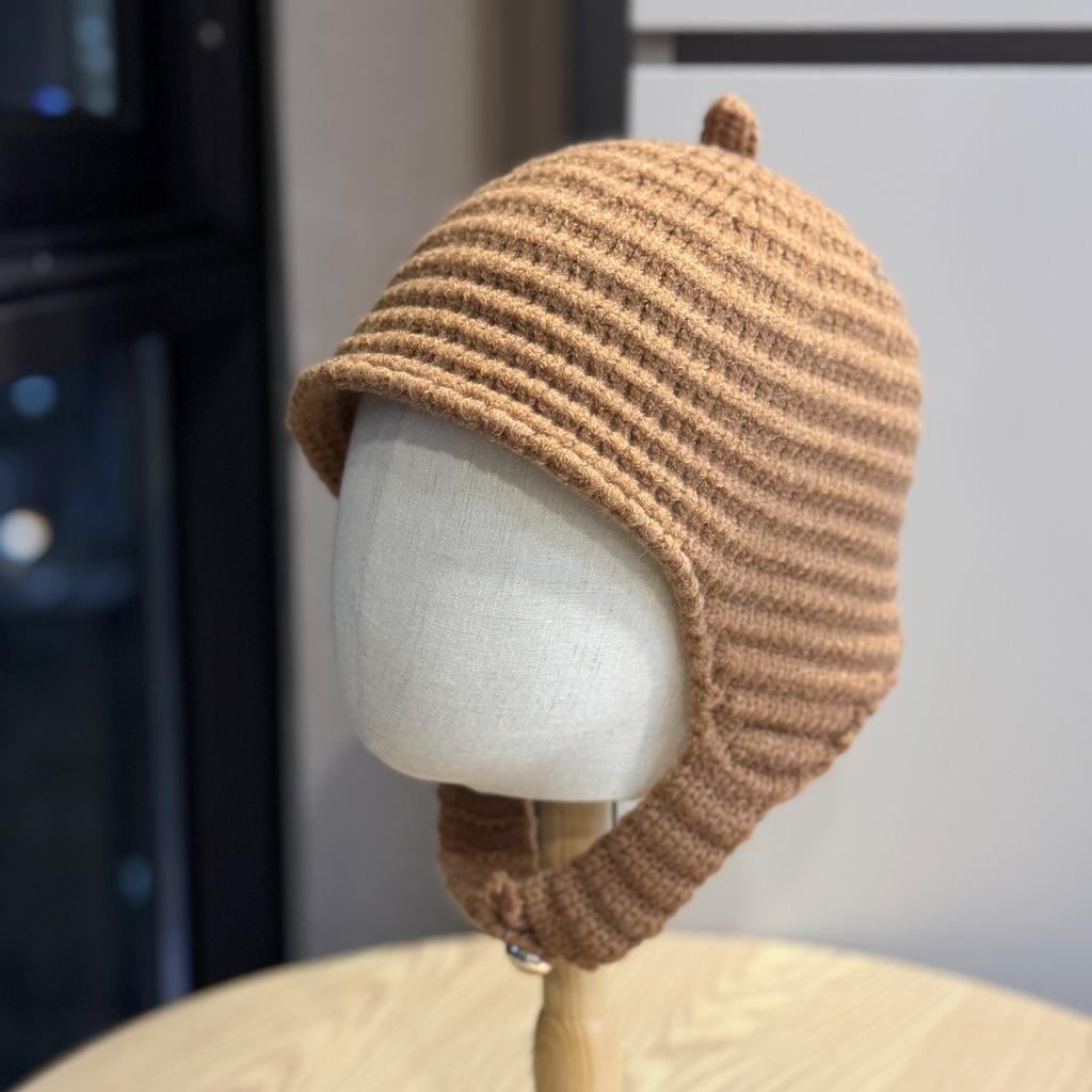 Вязаная шапка-пуловер в корейском стиле для женщин, осенне-зимняя, студенческая, милая, бархатный шарф для шеи, защита ушей, теплая шапочка, шерстяная шапка