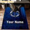 Custom Name Cruzeiro Fc Stars Shine Rug Office Rug Chair Mat Non Slip Carpet Rugs for Bedrooms Dining Room Living Room Home Decor gifts