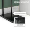 Standing towel rack, towel stand with 2 bars for bathroom, bath towels, black, 35.5 x 20 x 78 cm