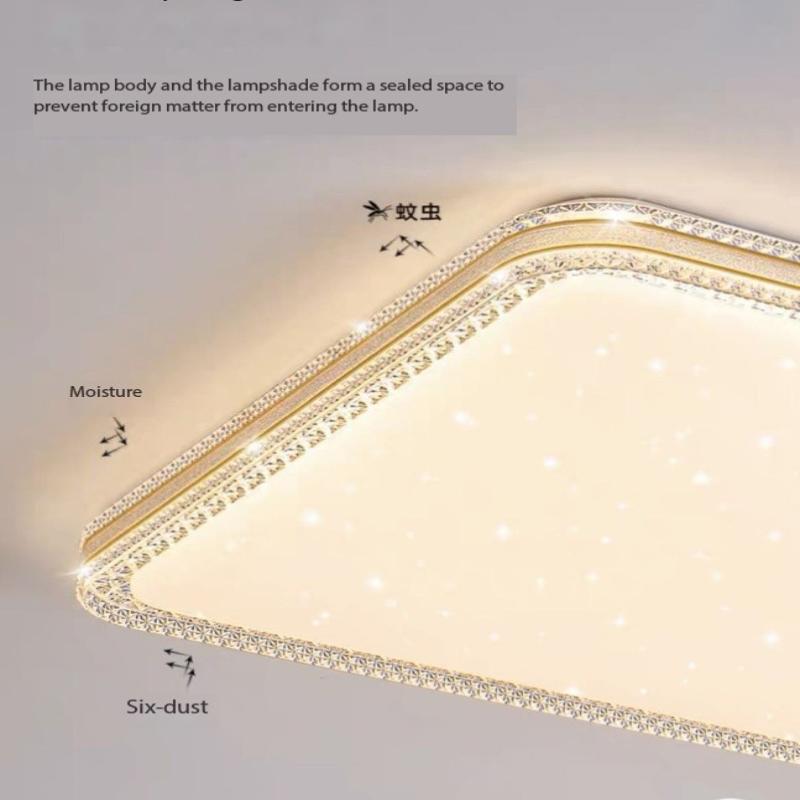 Nordic simple LED потолочный светильник 2024 новый круглый квадратный затемняющий светильник для гостиной столовой спальни роскошные благородные внутренние светильники