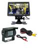 Budżetowy Zestaw Cofania - Monitor 7" Lcd Kamera Cofania Przewód 6 Metrowy