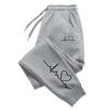 Womens Sweatpants Daily Casual Pants Fitness Tracksuit Trousers Heart Print Street Sport Jogging Pants