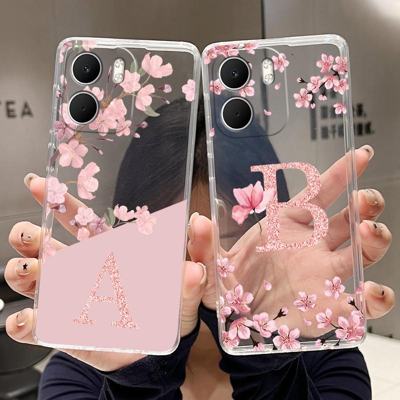 Чехол-бумажник для OPPO A5X 4G 5G Funda Capa Модный Цветочный Задний Чехол Прозрачный Мягкий Силикон ТПУ Прозрачная Печать Чехол для Телефона