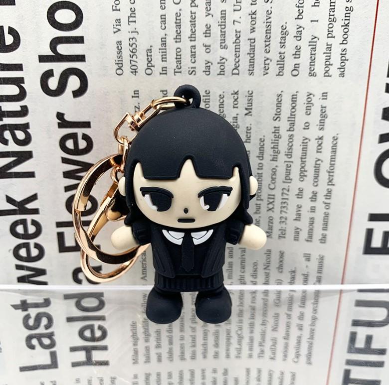 Брелок Венздей Аддамс Wednesday Addams фигурка игрушка для ключей, рюкзака, сумки 6 см