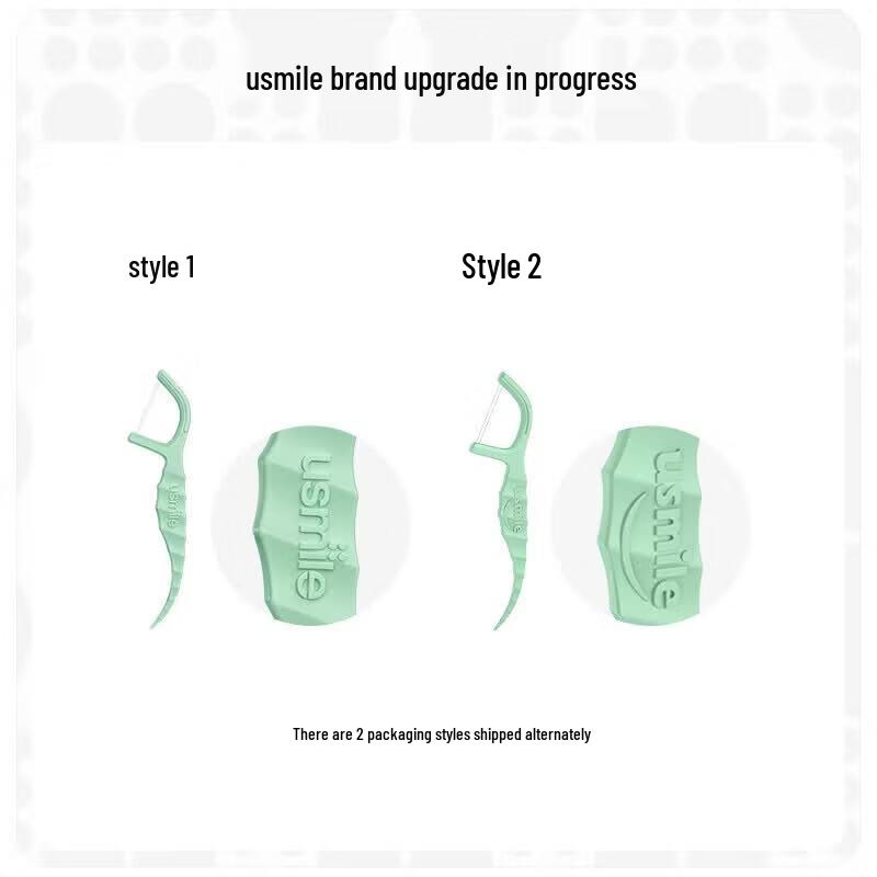usmile Double Line Ultra-Fine Floss Picks, Fresh Anti-Cavity