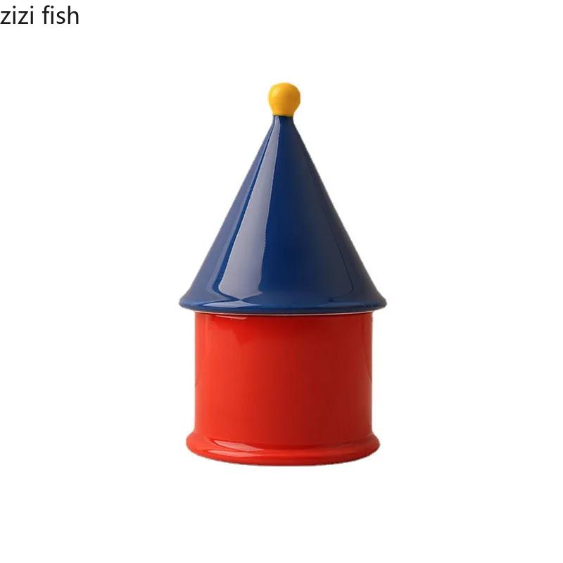 Мультяшная керамическая зубочистница Дофаминовая креативная коробка для ватных палочек Коробка для зубной нити Настольные декоративные украшения Бытовые товары