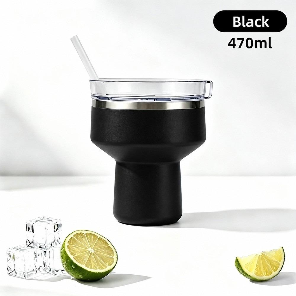 Stainless Steel Martini Glass 470ml Margarita Tumbler Insulated Espresso Cup Party Use