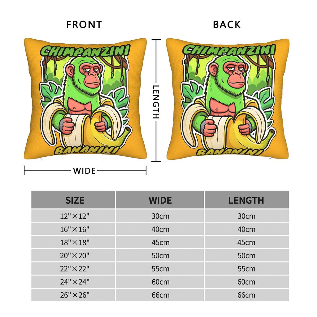 Italian Brainrot Meme Pillow Cover Vintage Pillow Case For Sofa Home Decoration Design Pillowcases Gift