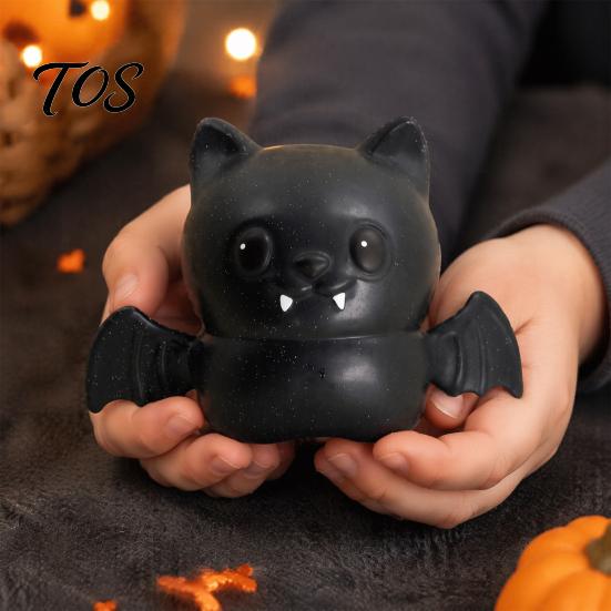 Stress Relief Gadget Halloween Bat Squeeze Toy, Spooky Hand TPR Ball Relaxation Fidget Party Favors for Kids Adults Anxiety Toy