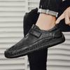 Men’s Leather Sneakers Low-top Casual Shoes Plus Size 39-46