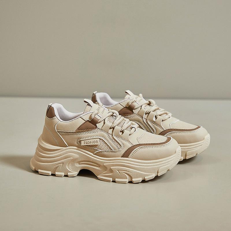 Дышащие беговые кроссовки без шнуровки для женщин, повседневная спортивная прогулочная обувь из искусственной кожи на шнуровке, женские легкие массивные кроссовки, теннисные туфли