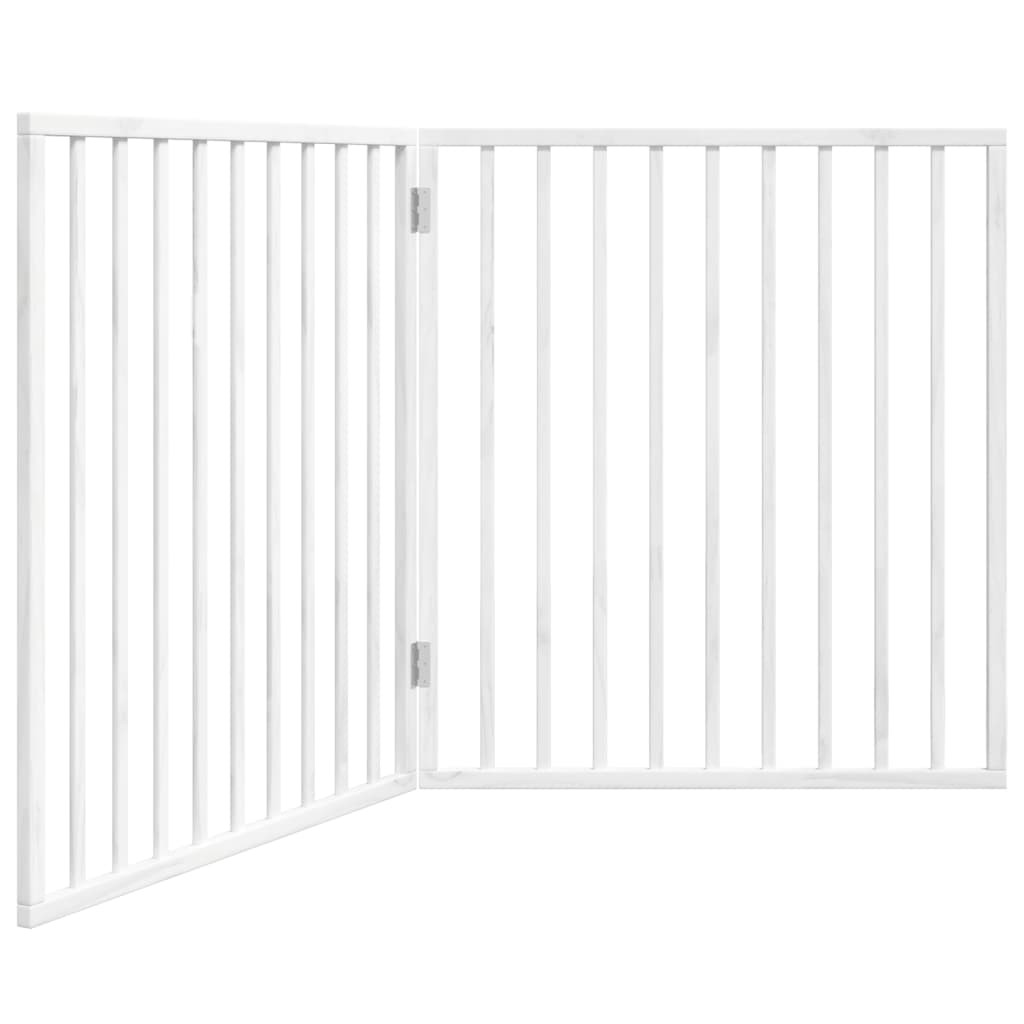 Vidaxl Składana Bramka Zabezpieczająca Dla Psa, 2 Panele, Biała, 160Cm