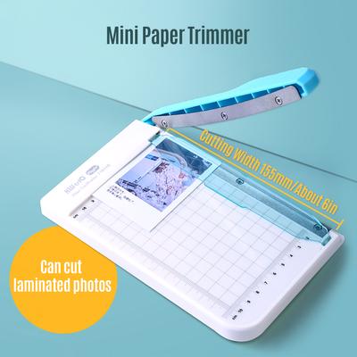 KW trio Мини-триммер для бумаги 6 дюймов Гильотинный резак для бумаги Машина для резки фотографий Вместимость 10 листов Слайсер для бумаги с