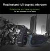 1200M Bluetooth Интерком Мотоциклетный Шлем Интерфон Гарнитура NFC Пульт Дистанционного Управления Полнодуплексная +FM