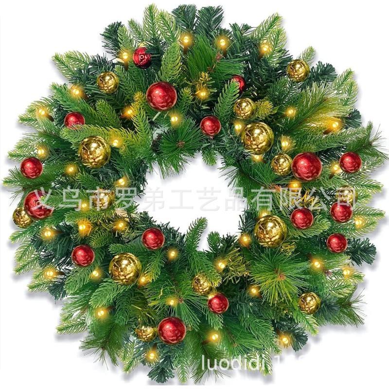 Christmas Wreath Door Hanging Decor Home Mall Window Party Festive Simulation Ornament