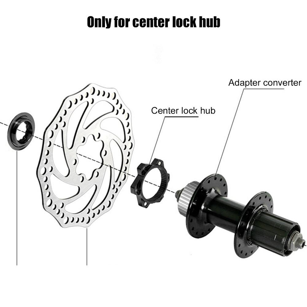 6 Bolts Disc Brake Rotor Conversion Aluminium Alloy Center-Lock Hubs Bike Conversion