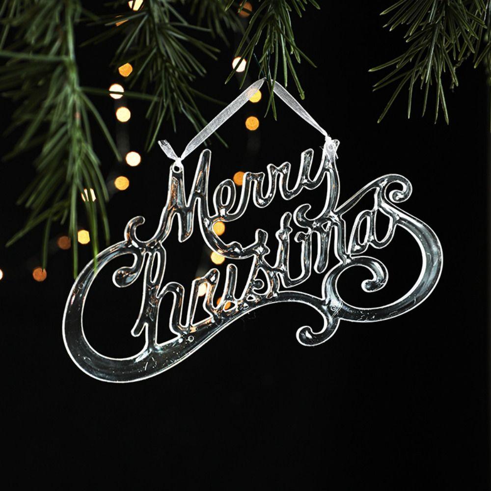 DIY Transparent Icicle Ornaments Exquisite Xmas Tree Ornaments  Merry Christmas Decor