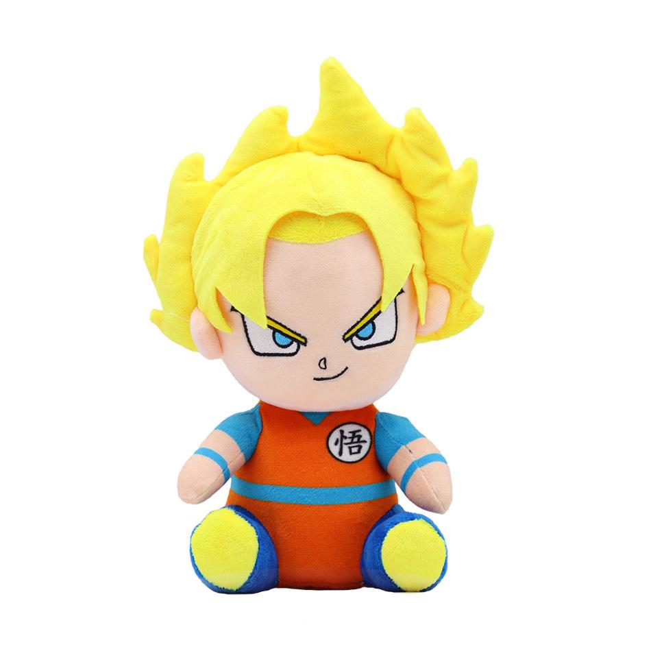 20cm Japan Anime Plush Toys Super Saiyan Goku Vegeta Picollo Trunks Gohan Cartoon Figure Stuffed Dolls Child Gifts