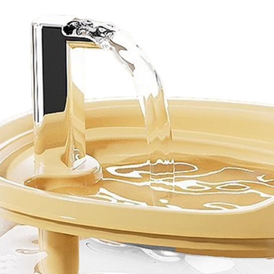 Автоматический фонтан для воды для кошек Тихая циркулирующая поилка для домашних животных с двойной системой фильтрации USB-зарядка 1,5 л Пластиковый диспенсер для воды без BPA