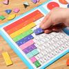 Children's Magnetic Fraction Teaching Aids Fraction Strip Puzzle, Educational Puzzle Math Teaching Aids Teaching Tools,Erasable Watercolor Pen 5ml