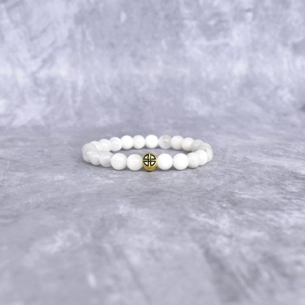 Natural Selenite Beaded Bracelet Selenite And Lava Bracelet For Men diffuser Bracelets Beaded healing crystals Jewelry, gift for him