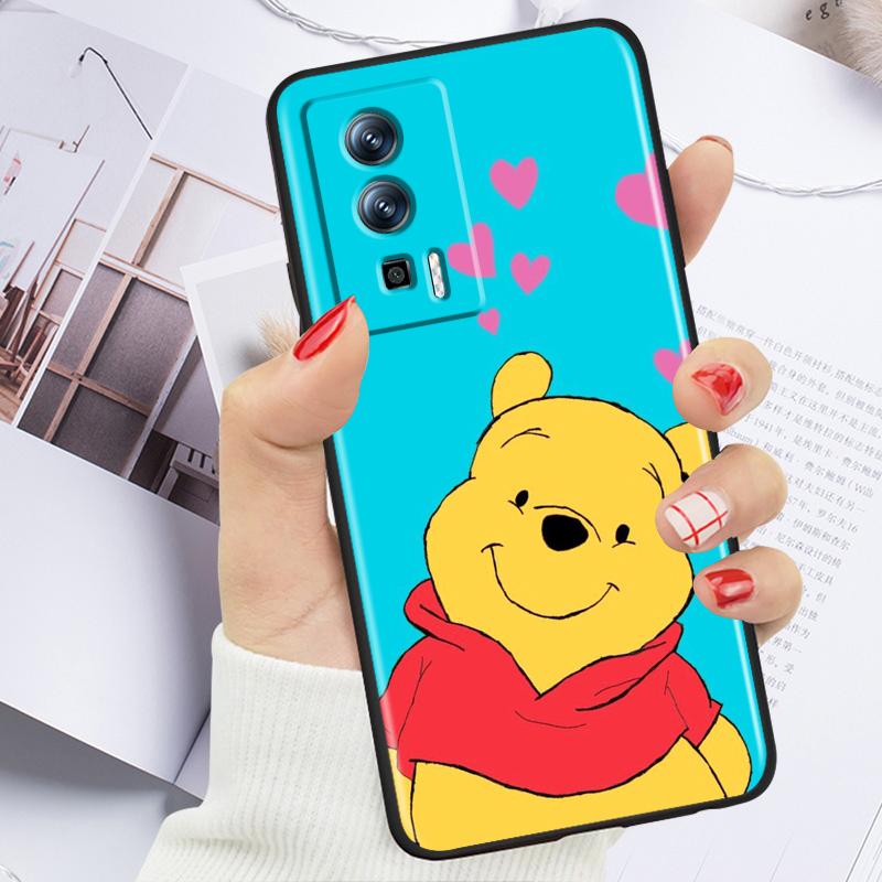 Винни-Пух для Xiaomi Redmi 9A 9C 9AT 10C 9 9T 10 12C 13C 8 12 K60 A1 K50 K40 5G черный чехол для телефона