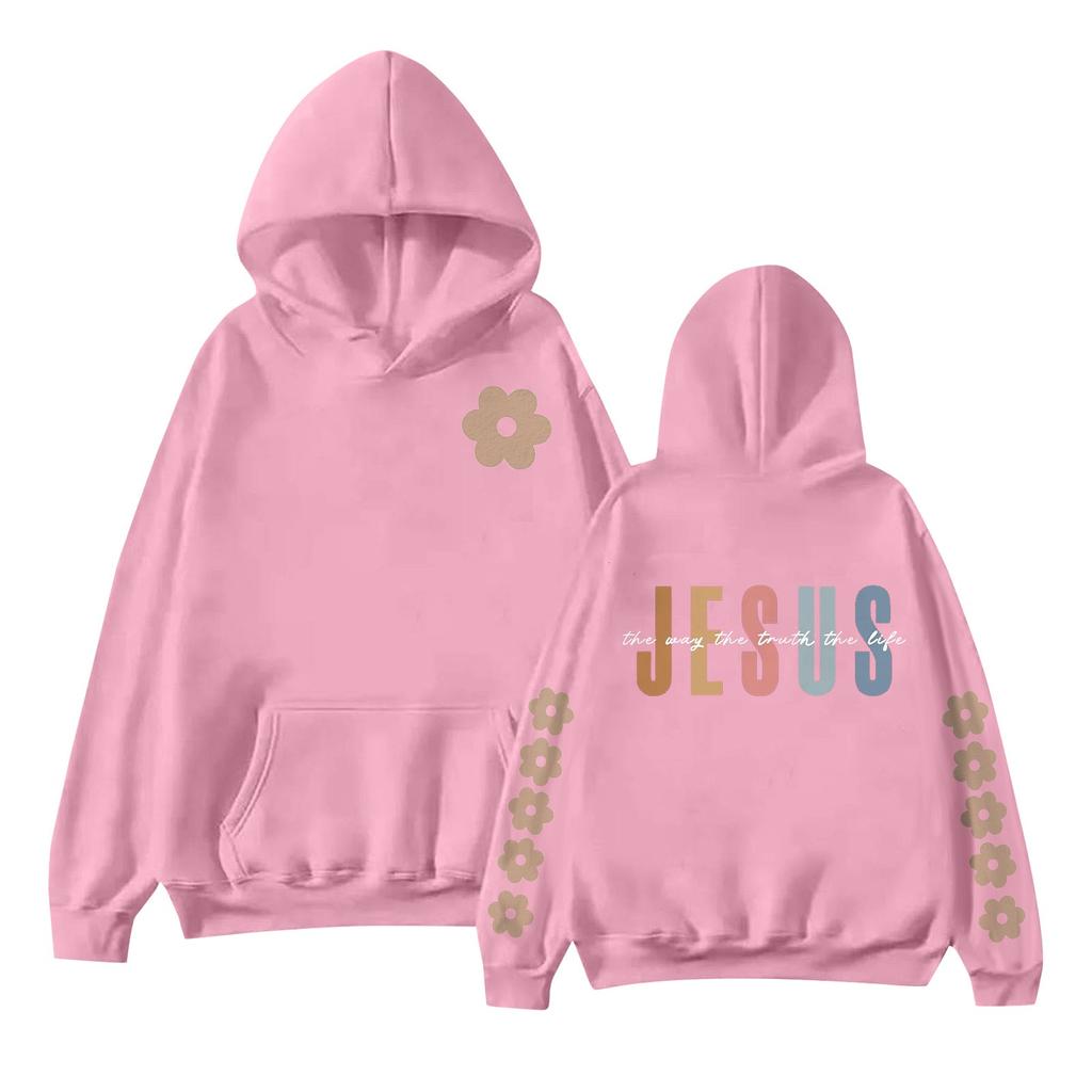 Женская мода с принтом, длинный рукав, свободная толстовка, верхняя часть, осенняя толстовка с капюшоном