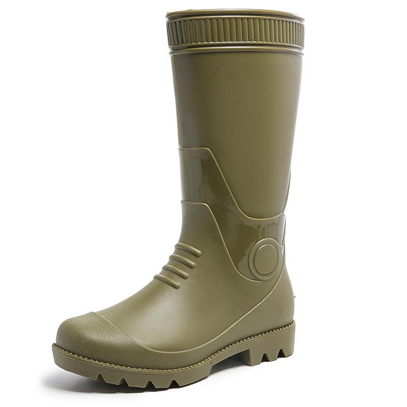 Модные сапоги для пар, высокие сапоги для дождя, водонепроницаемые галоши, сапоги для мужчин и женщин, для рыбалки, работы в саду, резиновые сапоги для женщин и мужчин