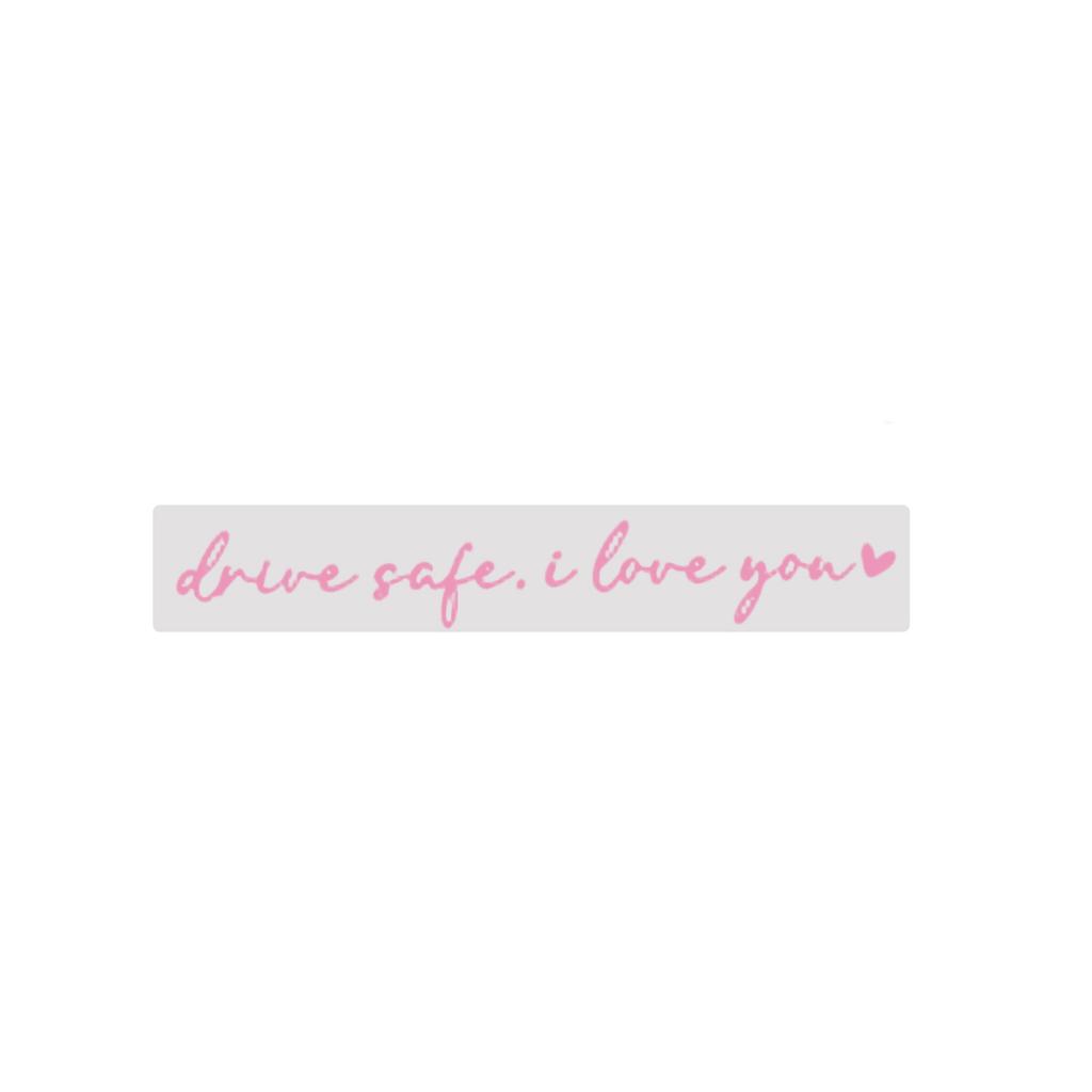 Car Stickers And Decals, Rearview Mirror Accessories, I Love You Safe Driving Mirror Stickers, Car Mirror Stickers, Suitable For Car Rearview Mirror