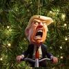 1/9 шт. Рождественский орнамент Трампа, акриловое украшение для рождественской елки, забавные аксессуары для автомобиля Трампа для сторонников Трампа, декор для офиса и дома