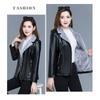 Plus Velvet Thickening Middle-Aged And Elderly Mothers Plus Size Warm Casual Leather Women's Leather Jackets Blouse Top