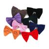 Men's Large Velvet Pre-tied Swallowtail Wingtip Bow Tie - Retro Tuxedo Design