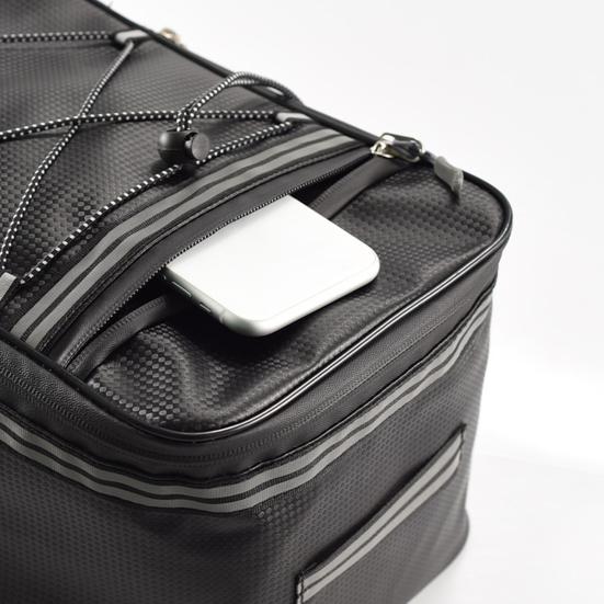 12 л/15 л Портативная сумка на заднее сиденье Светоотражающая искусственная кожа Удлиненный ремень для крепления Велосипедный багажник