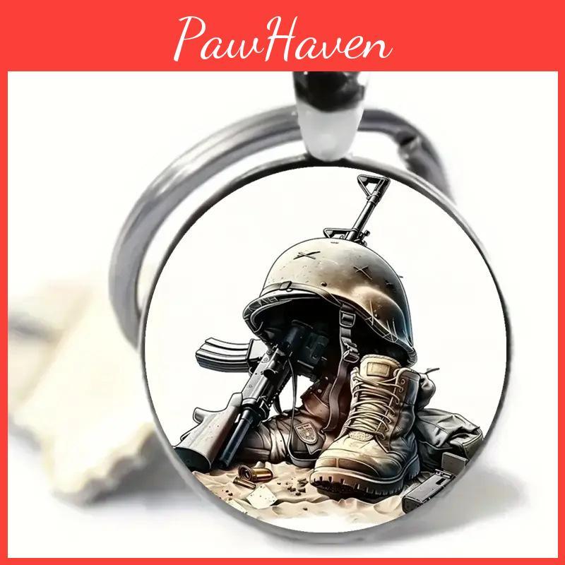 Vintage Military Style Zippo Lighter With Battle Boots Helmet And Weapon Design For Collectors Gift