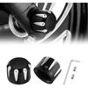 PBYMT Черная крышка гайки передней оси CNC алюминий Совместима для Harley Davidson Touring Road King Street Glide Electra Glide Softail Sportster Iron