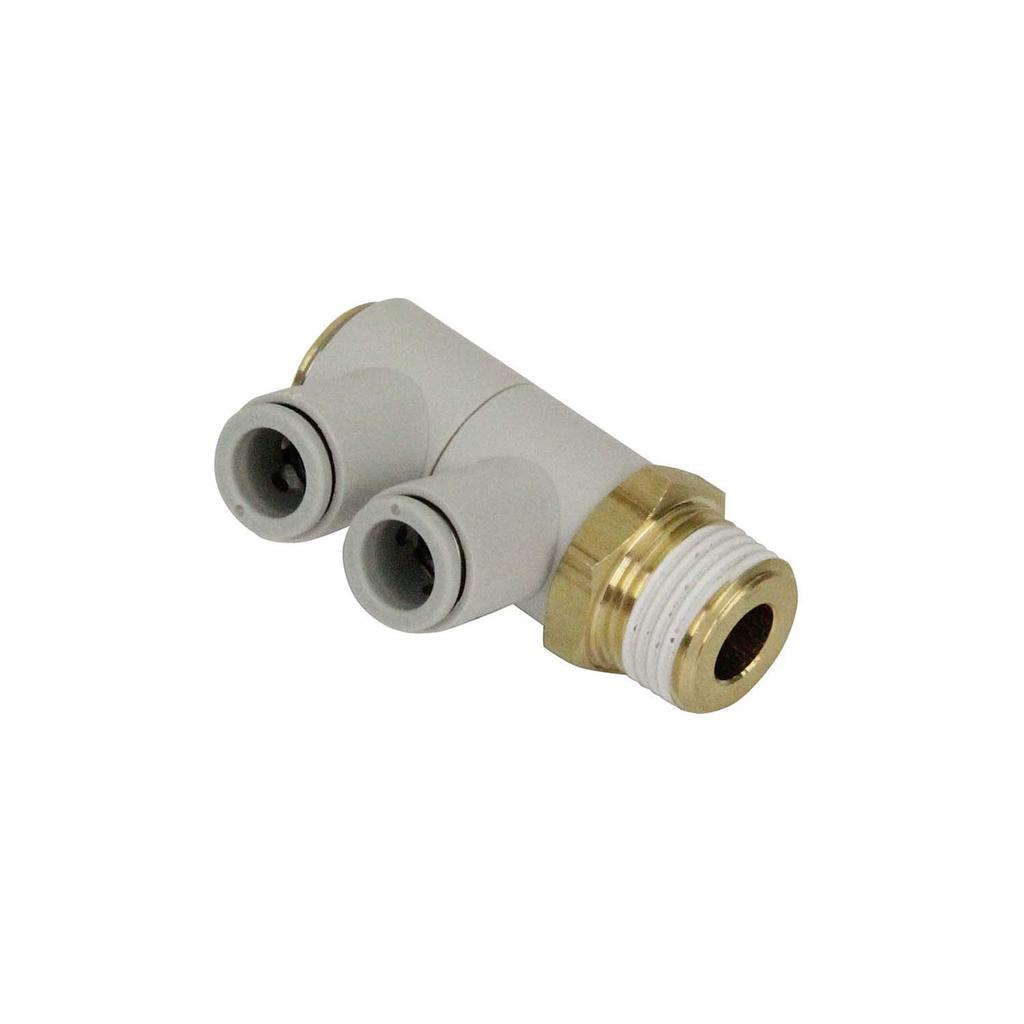 SK11 pipe double universal elbow for for 8mm (SK11) One-touch fitting, tubing, hose, R3/8, KQ2VD08-03AS