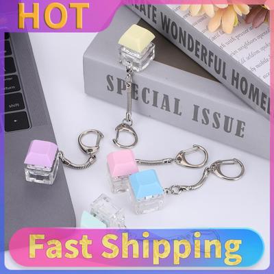 Брелок-клавиатура Fidget Брелок с 1 клавишей Клавиатура Декомпрессия DIY Механический брелок-клавиатура для подарков взрослым Для снятия стресса Для скоротания времени