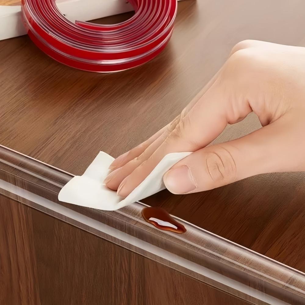 1pc 3metersX2cm/3cm Table Edge Guard Furniture Corner Protector Strip Self Adhesive Transparent Collision Proof Soft Bumper