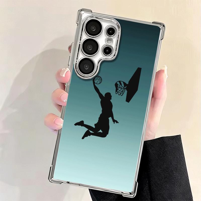 Basketball Sports Aesthetics Plating Phone Case For Samsung Galaxy S24 S25 FE S26 Edge S23 Ultra S22 S21 Plus S20 Anti-Fall Aira