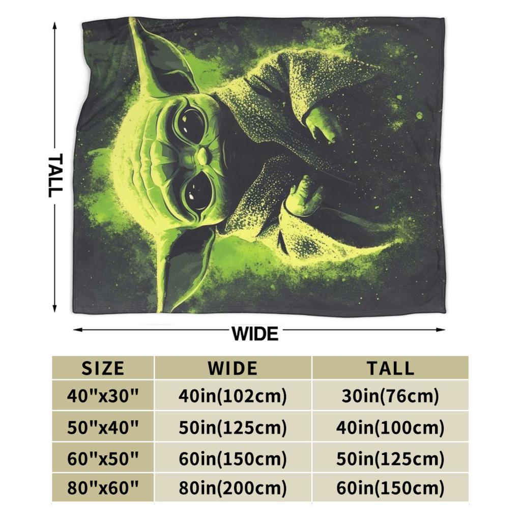 Grogu W-Warss Baby Yodas Blankets Quality Soft Warm Bedding Throws Autumn Decorative Living Room Graphic Bedspread