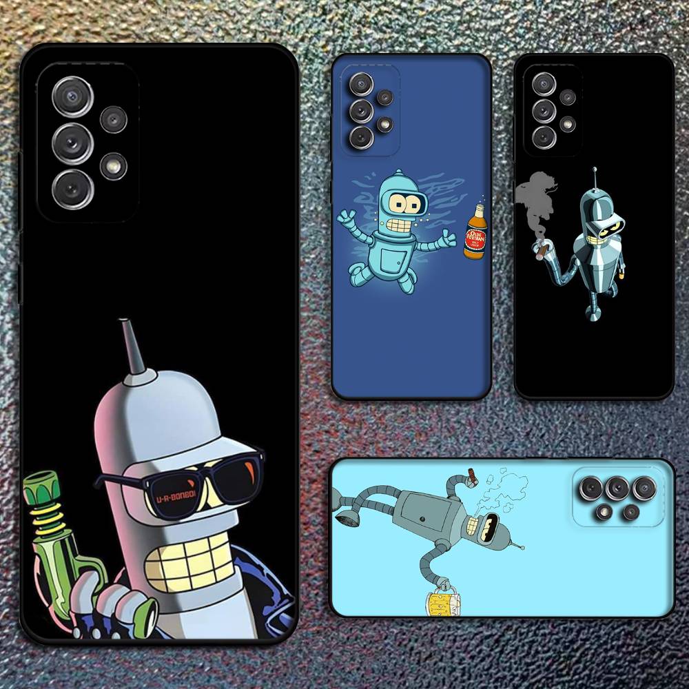 F-Futurama Funny Phone Case For Samsung S25,S24,S21,S22,S23,S30,Ultra,S20,Plus,Fe,Lite,Note,10,9,5G Black Cover