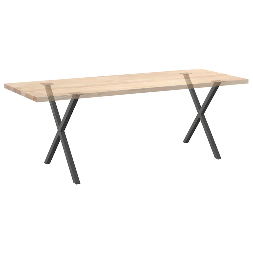 Vidaxl Nogi Do Stołu Jadalnego, 2 Szt., Antracyt, 70X(72-73) Cm, Stal