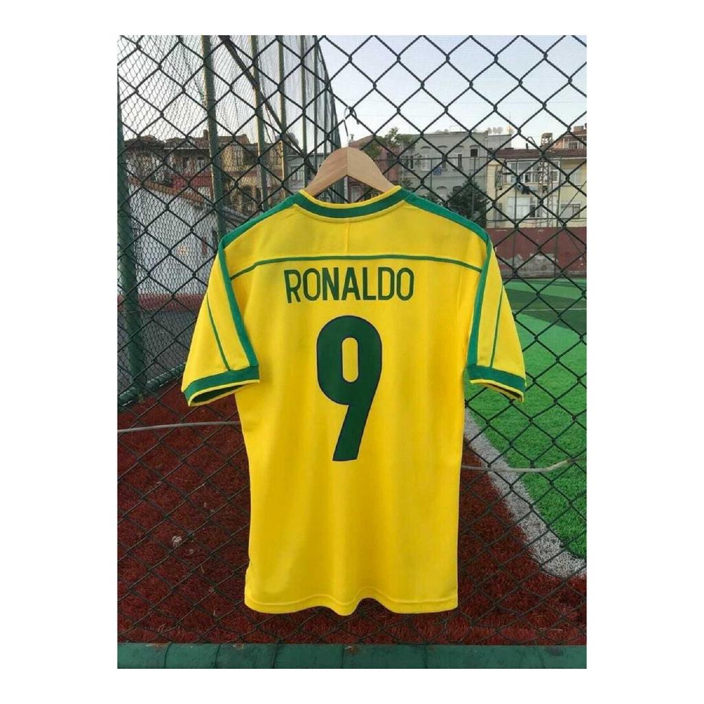 Brazilian National Team 98 World Cup Ronaldo Nazario Nostalgia Jersey