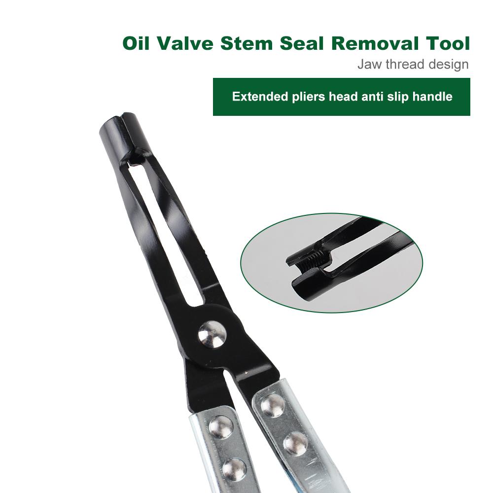 Автомобильный съемник уплотнения штока клапана, инструмент для удаления уплотнения штока масляного клапана, плоскогубцы для пружинного зажима клапана, профессиональные плоскогубцы для разборки пружинного зажима