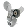 Boat Propeller 9 1/4x10 Fit for Yamaha Outboard 9.9HP-15HP 3 Blades Stainless Steel 8 Tooth OEM NO: 63V-45952-00-EL 9.25x10