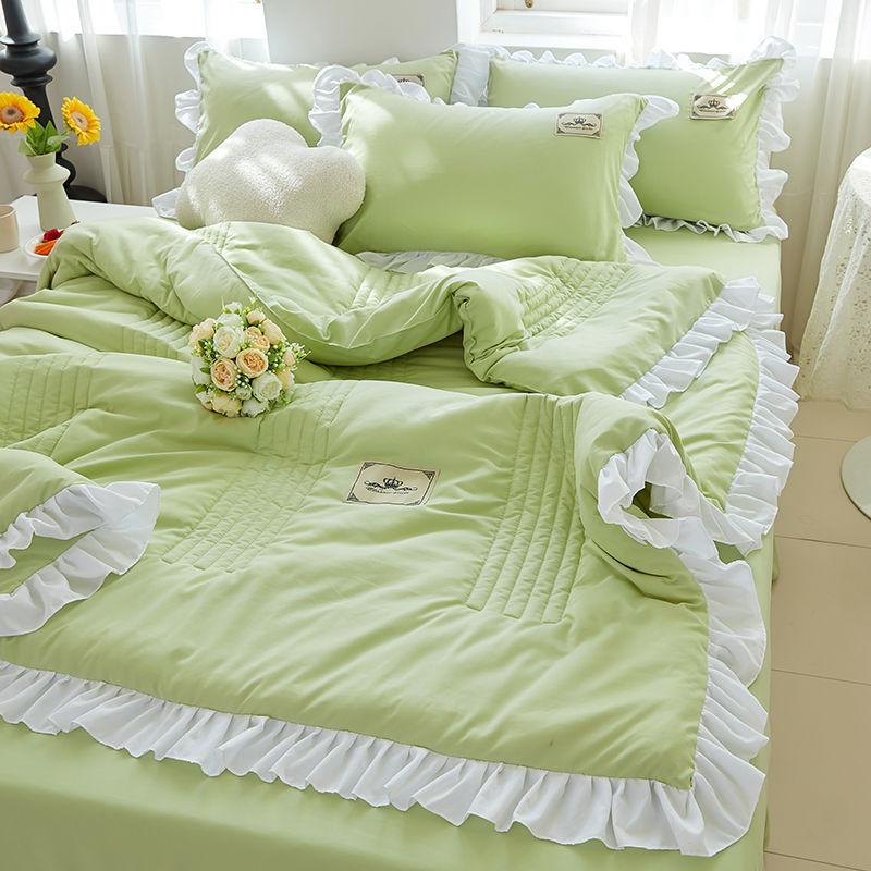 3 шт./компл. кружевное летнее прохладное одеяло в корейской версии, моющийся хлопок, летние одеяла, которые можно стирать в машине, одеяло с кондиционером для двух человек