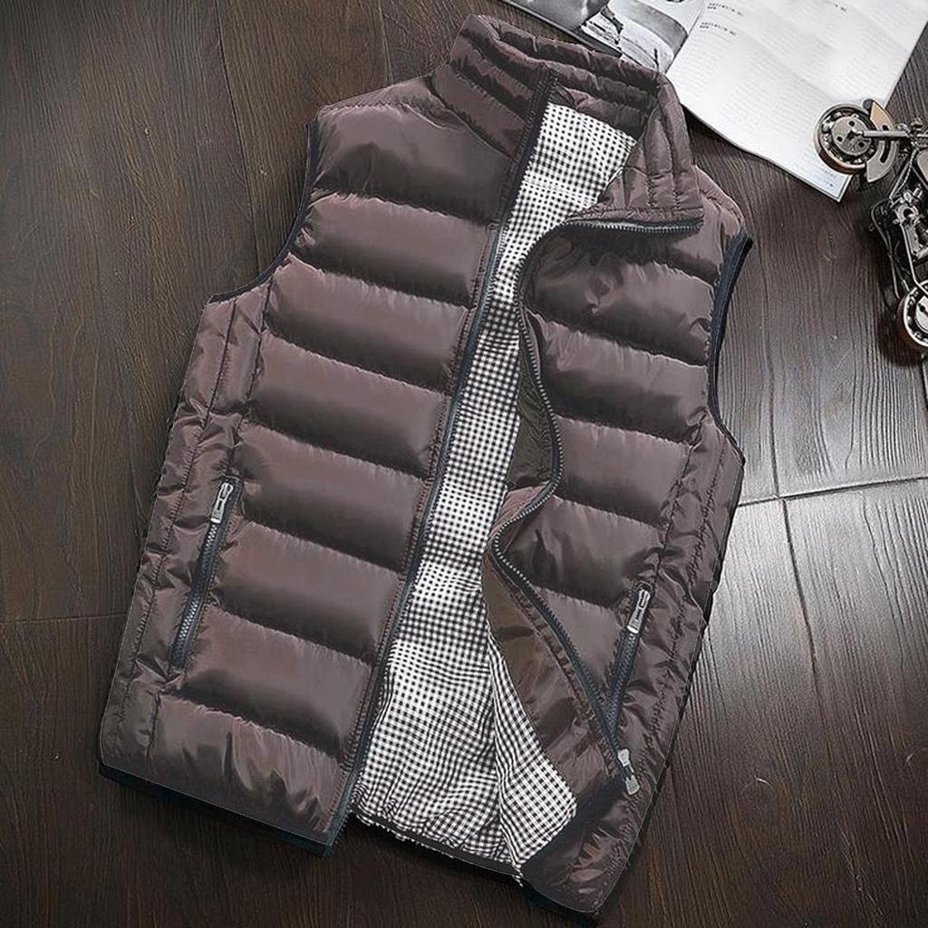 Мужское осенне-зимнее пальто, хлопковый жилет с подкладкой, теплый толстый жилет с капюшоном, топы, куртка
